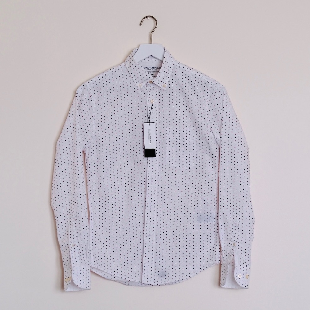 Banana Republic Luxe Poplin Shirt (Size XXS)